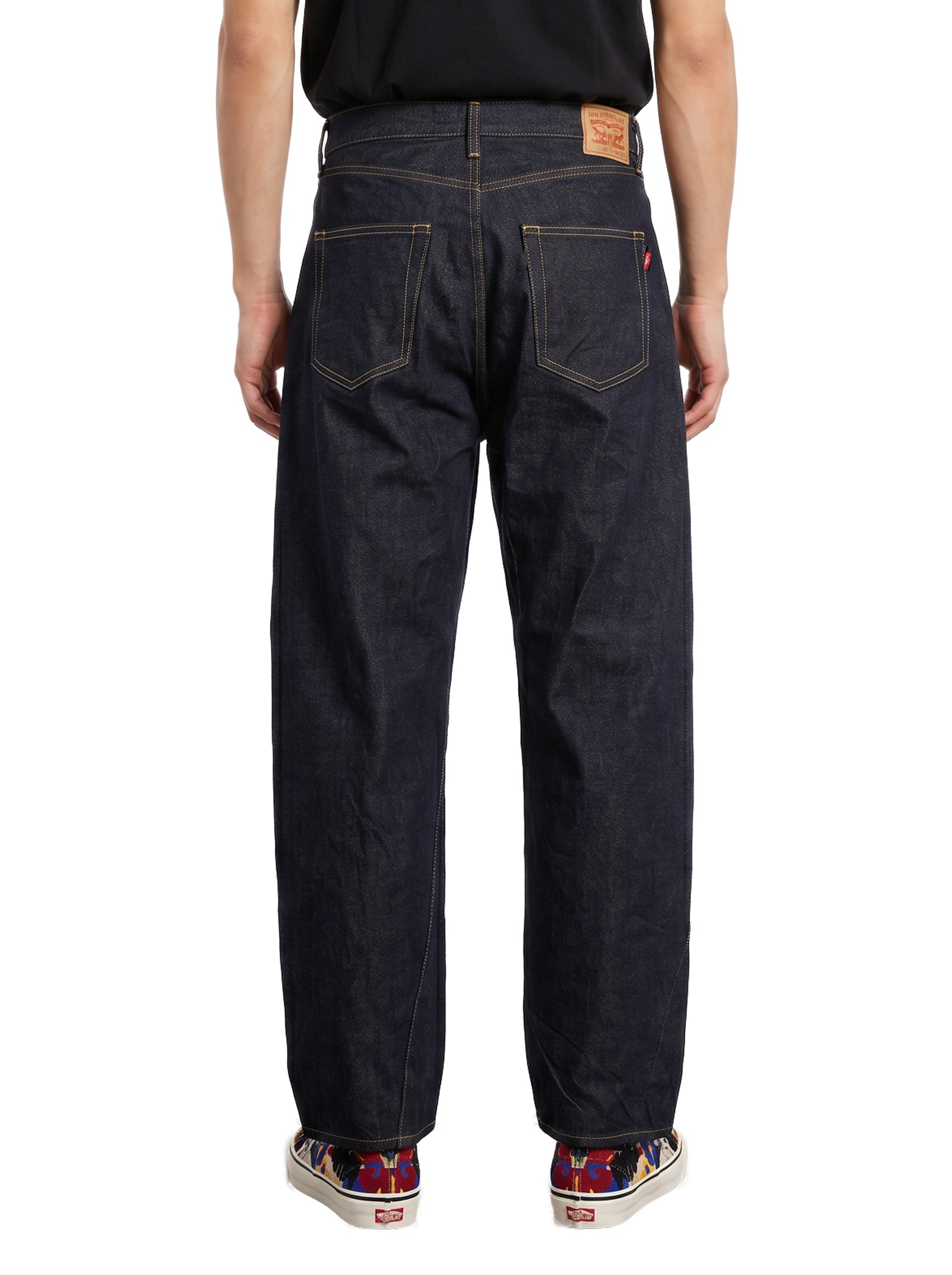 Jeans People Have the Power con ricamo in blu 