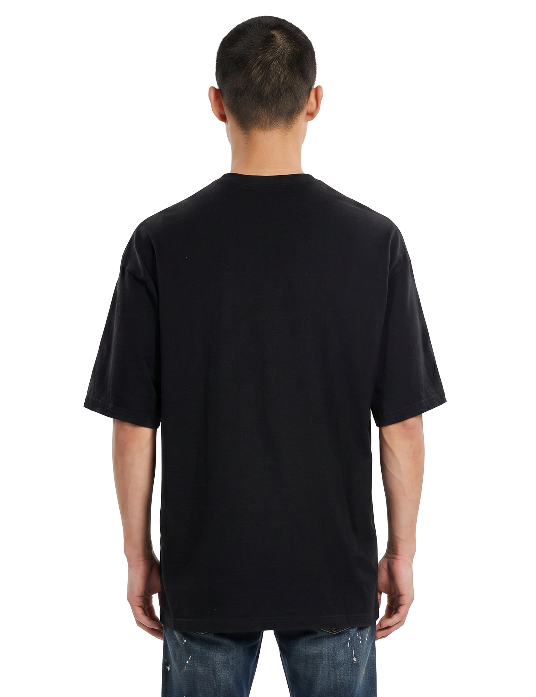T-shirt a maniche corte con stampa grafica in nero 