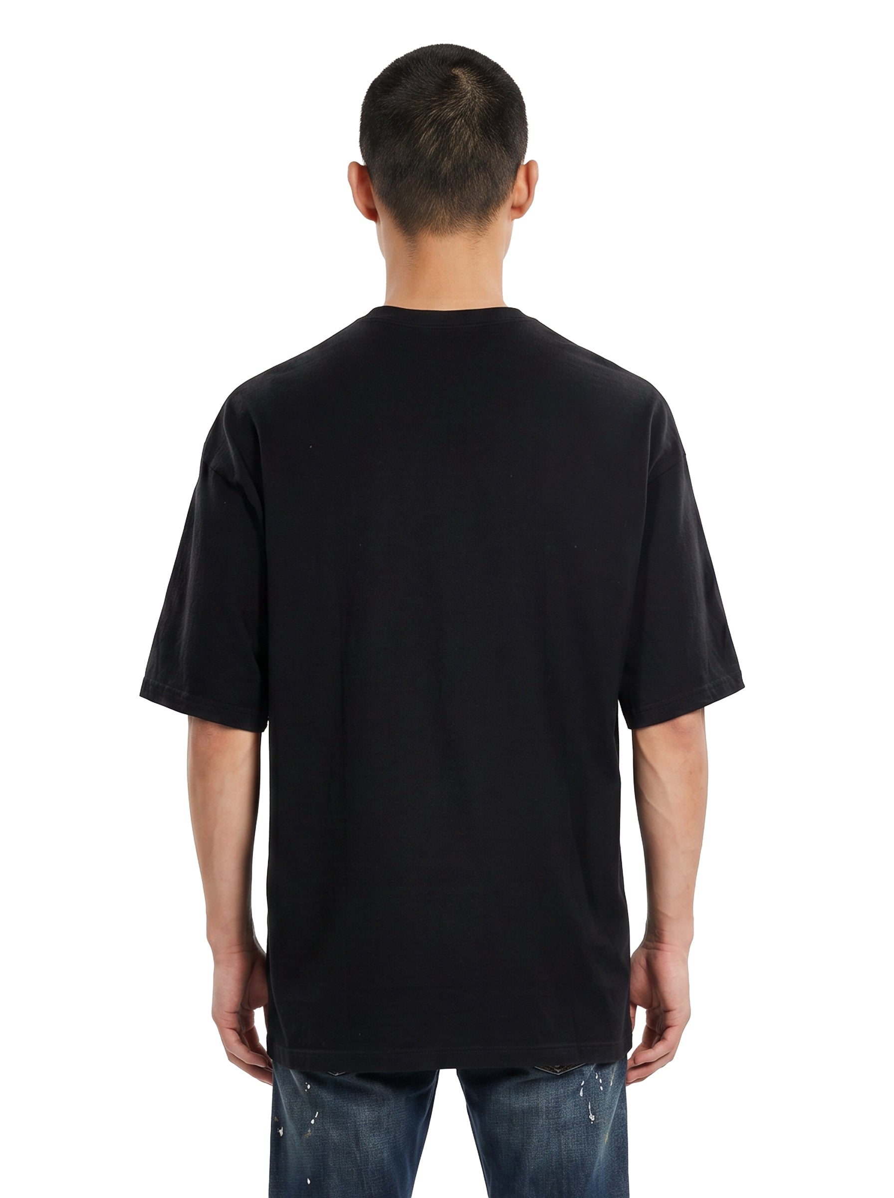 T-shirt a maniche corte con stampa grafica in nero 