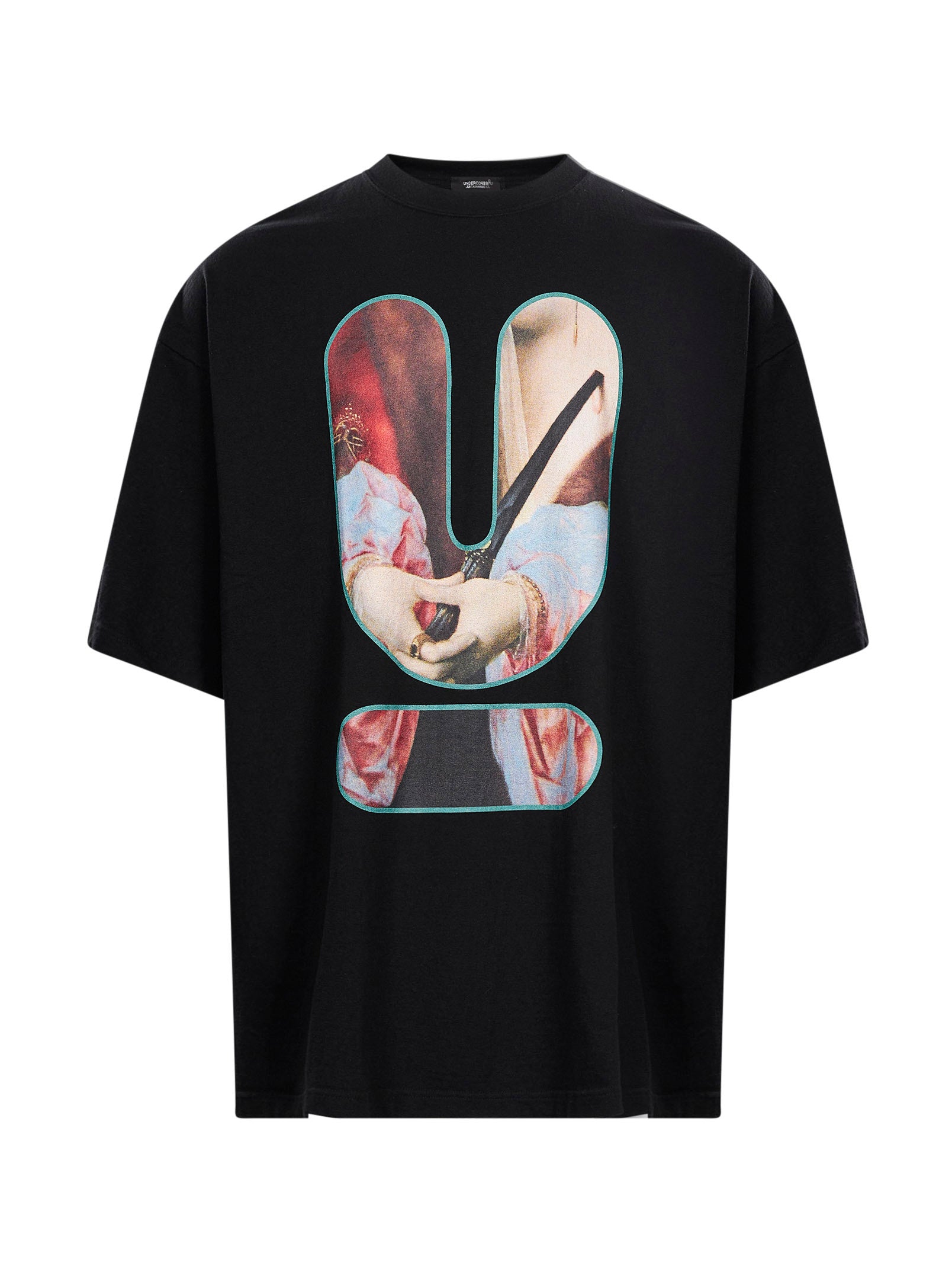 T-shirt a maniche corte con stampa grafica in nero 