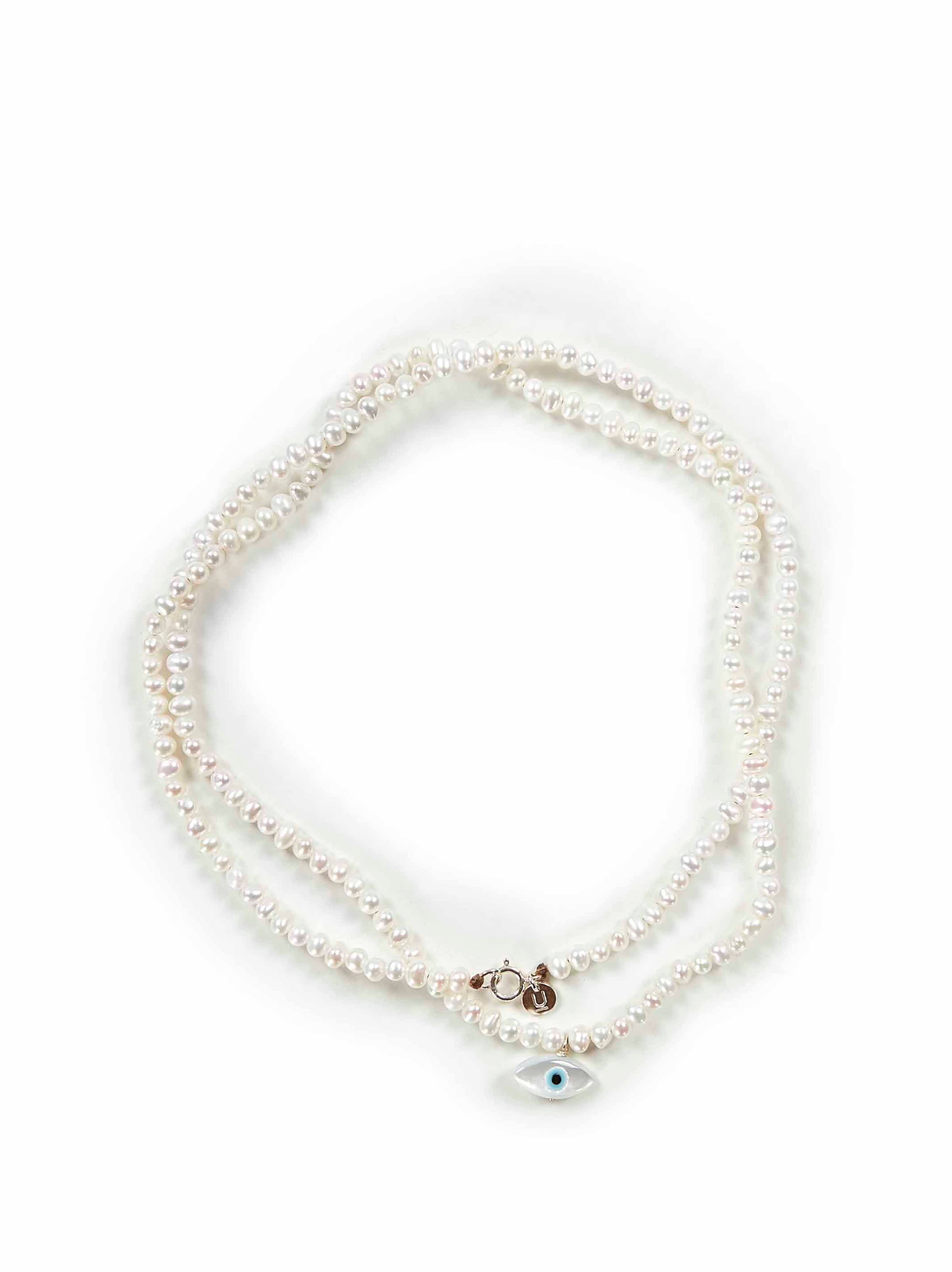 Bracciale con pendente in bianco 