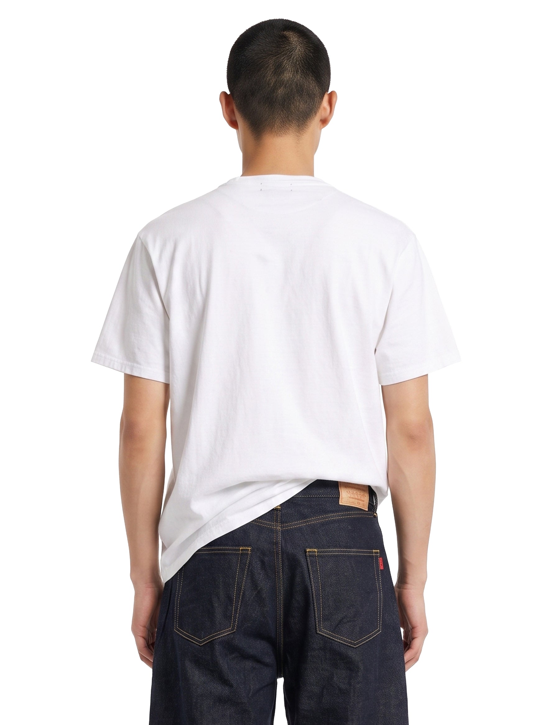 T-shirt a maniche corte con logo in bianco 