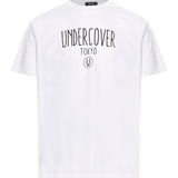 T-shirt a maniche corte con logo in bianco 