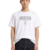 T-shirt a maniche corte con logo in bianco 