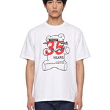 T-shirt Screw Bear 35th in bianco 