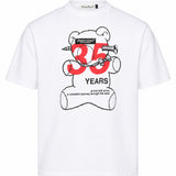 T-shirt Screw Bear 35th in bianco 
