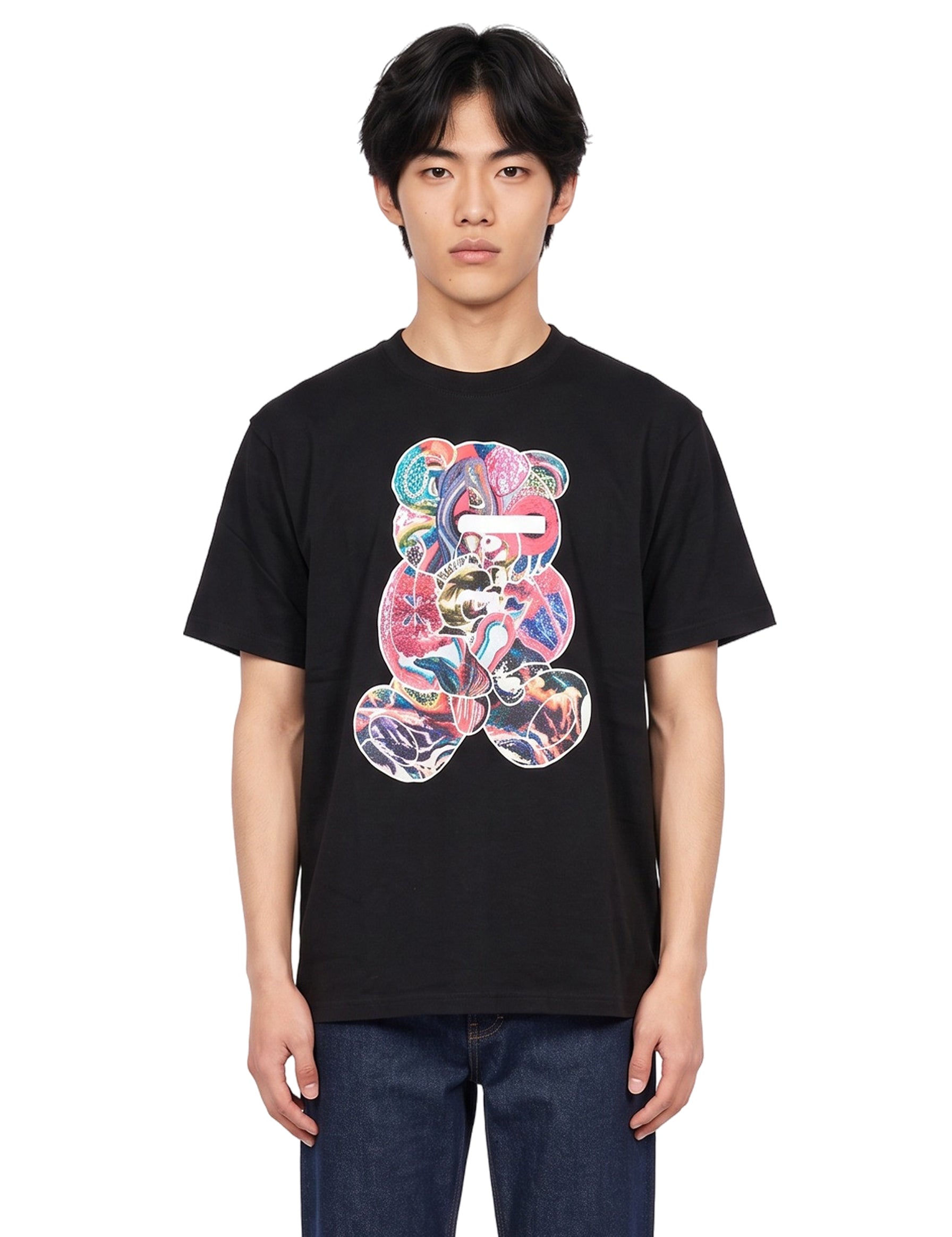 T-shirt Teddy con stampa in nero 