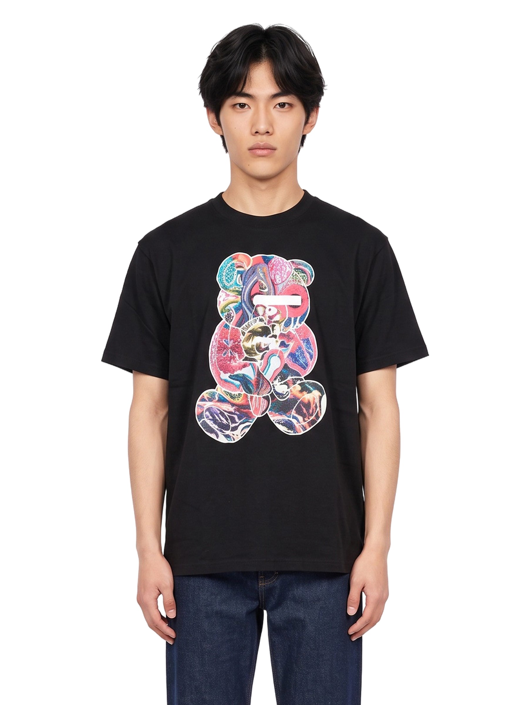 T-shirt Teddy con stampa in nero 