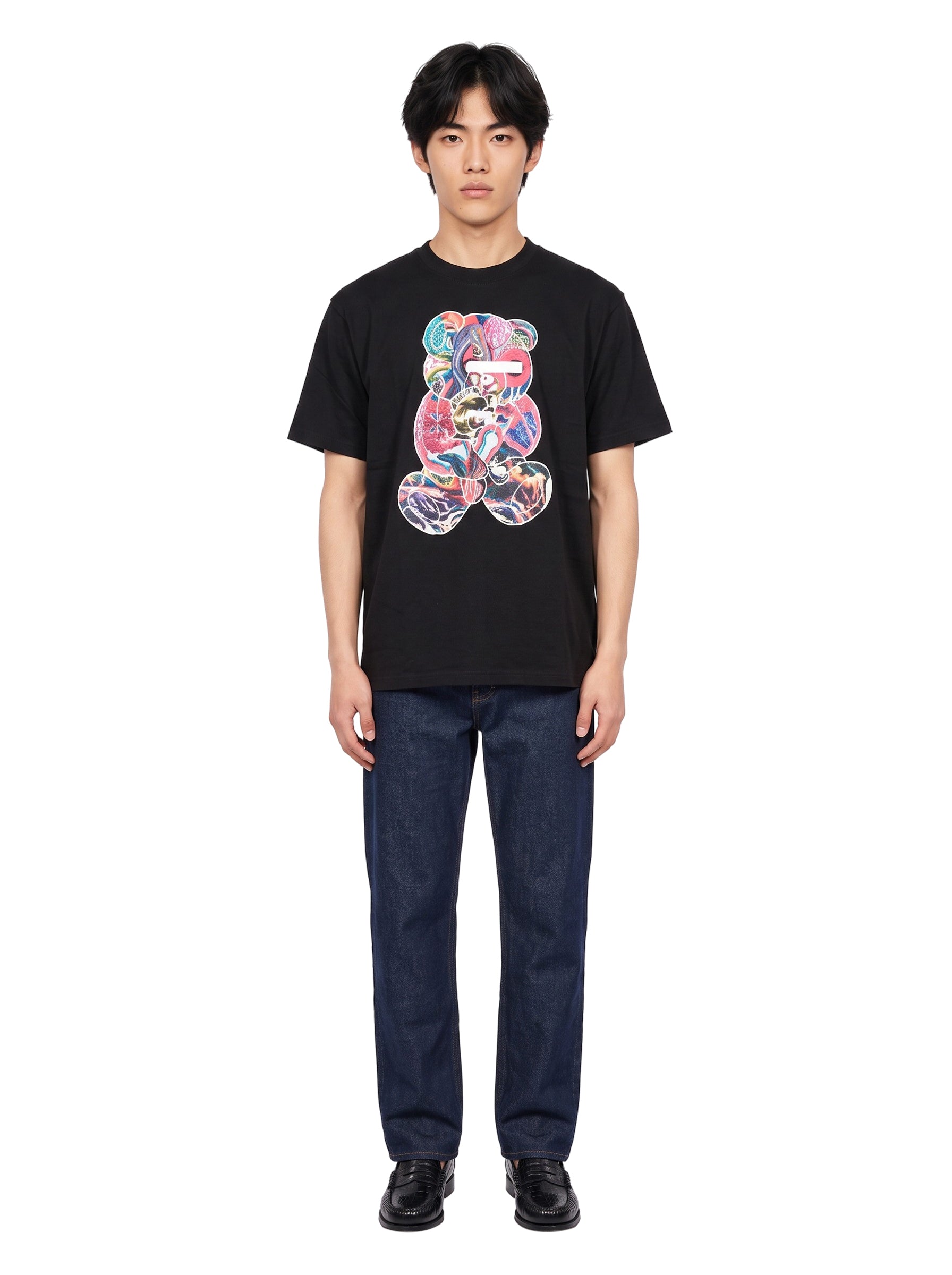 T-shirt Teddy con stampa in nero 