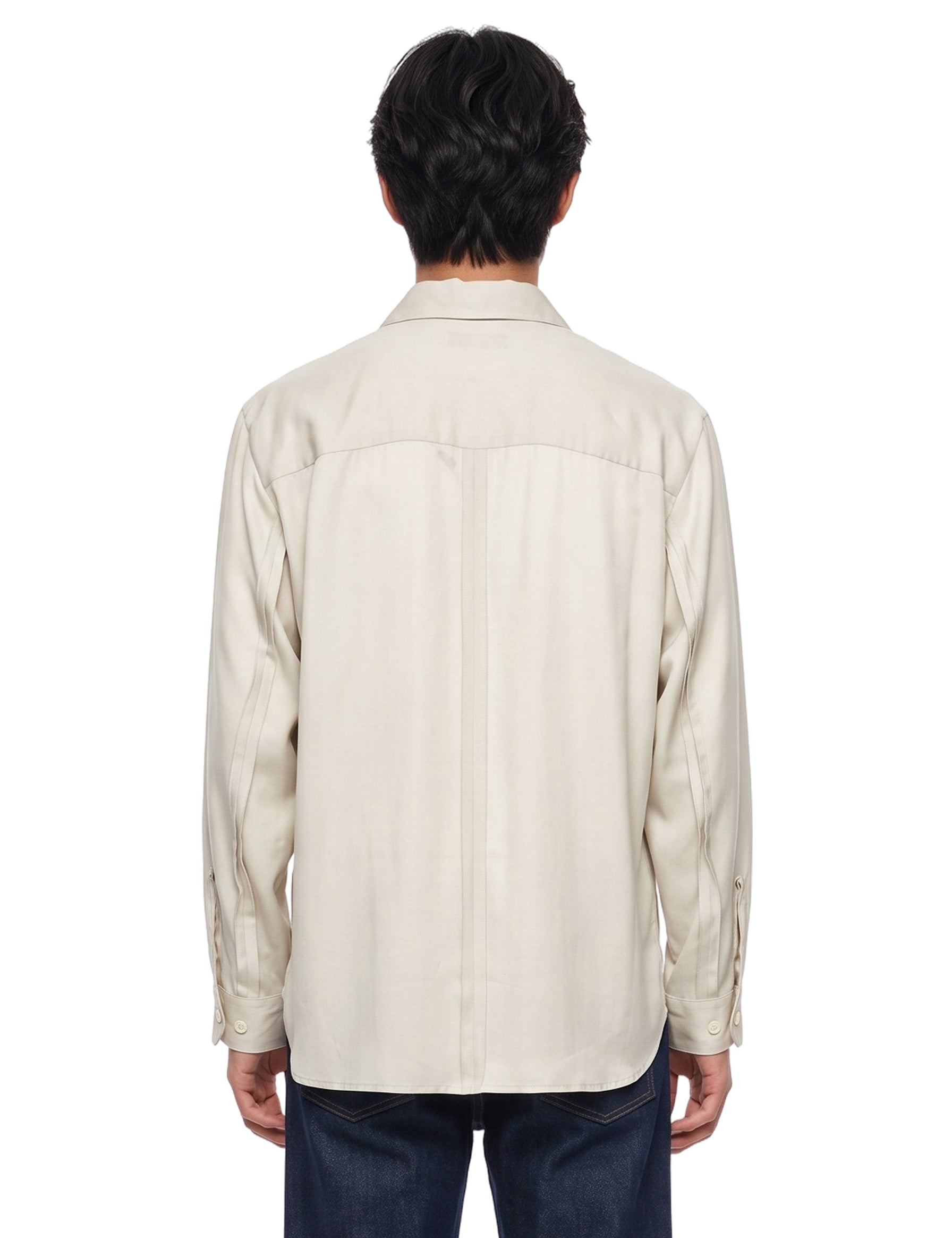 Camicia con stampa Cindy Sherman in grigio 