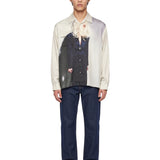Camicia con stampa Cindy Sherman in grigio 