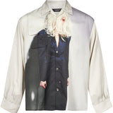 Camicia con stampa Cindy Sherman in grigio 