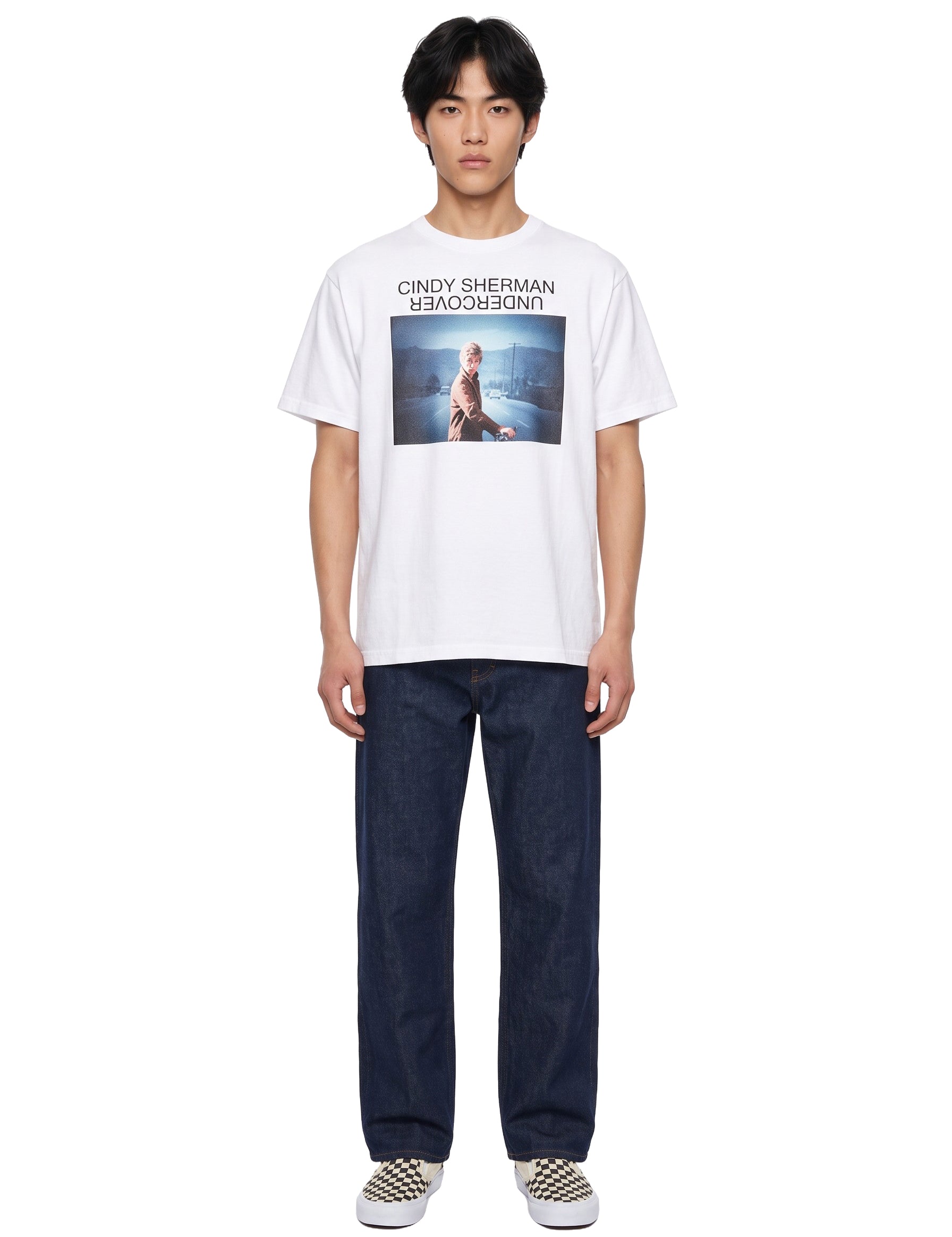 T-shirt CindyPrint in bianco 