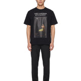 T-shirt CindyPrint in nero 