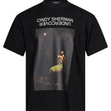 T-shirt CindyPrint in nero 