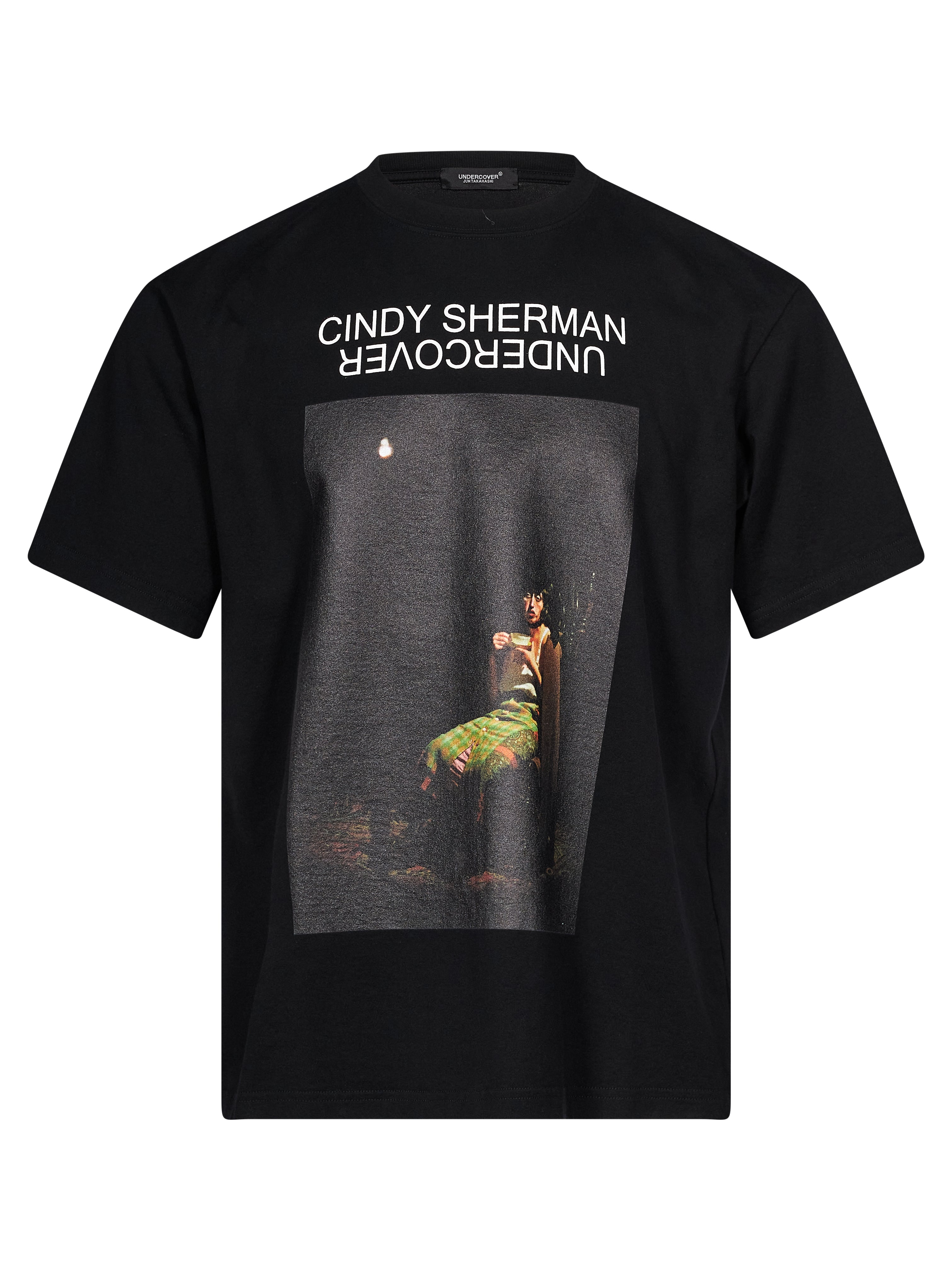 T-shirt CindyPrint in nero 
