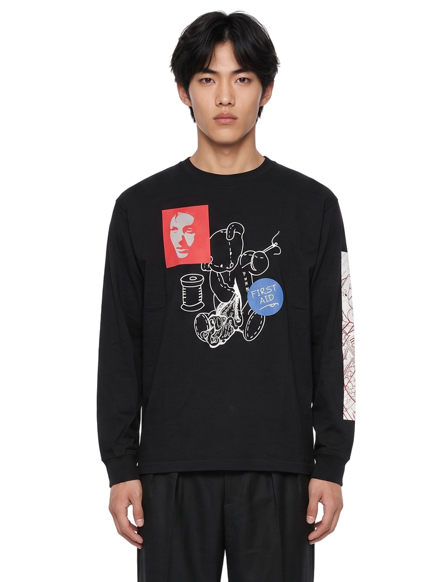Maglia First Aid Bear in nero 
