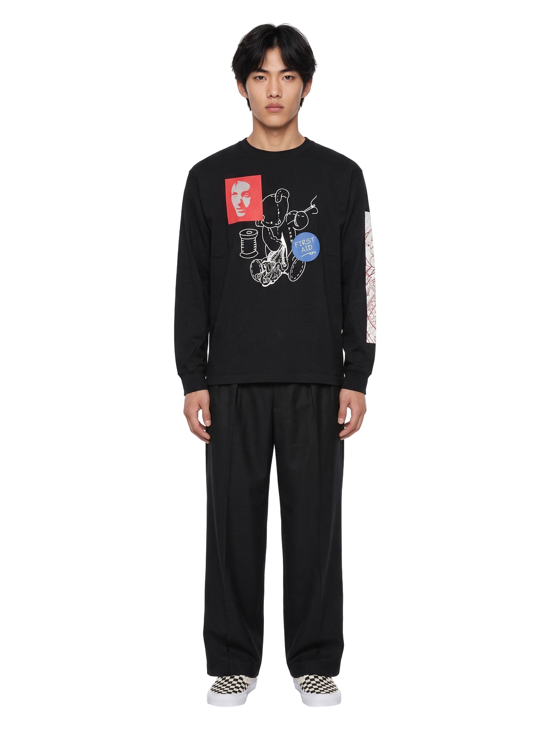 Maglia First Aid Bear in nero 