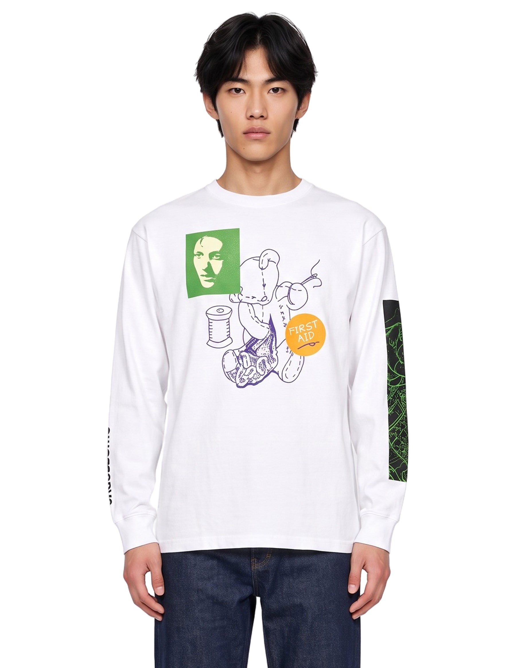Maglia First Aid Bear in bianco 