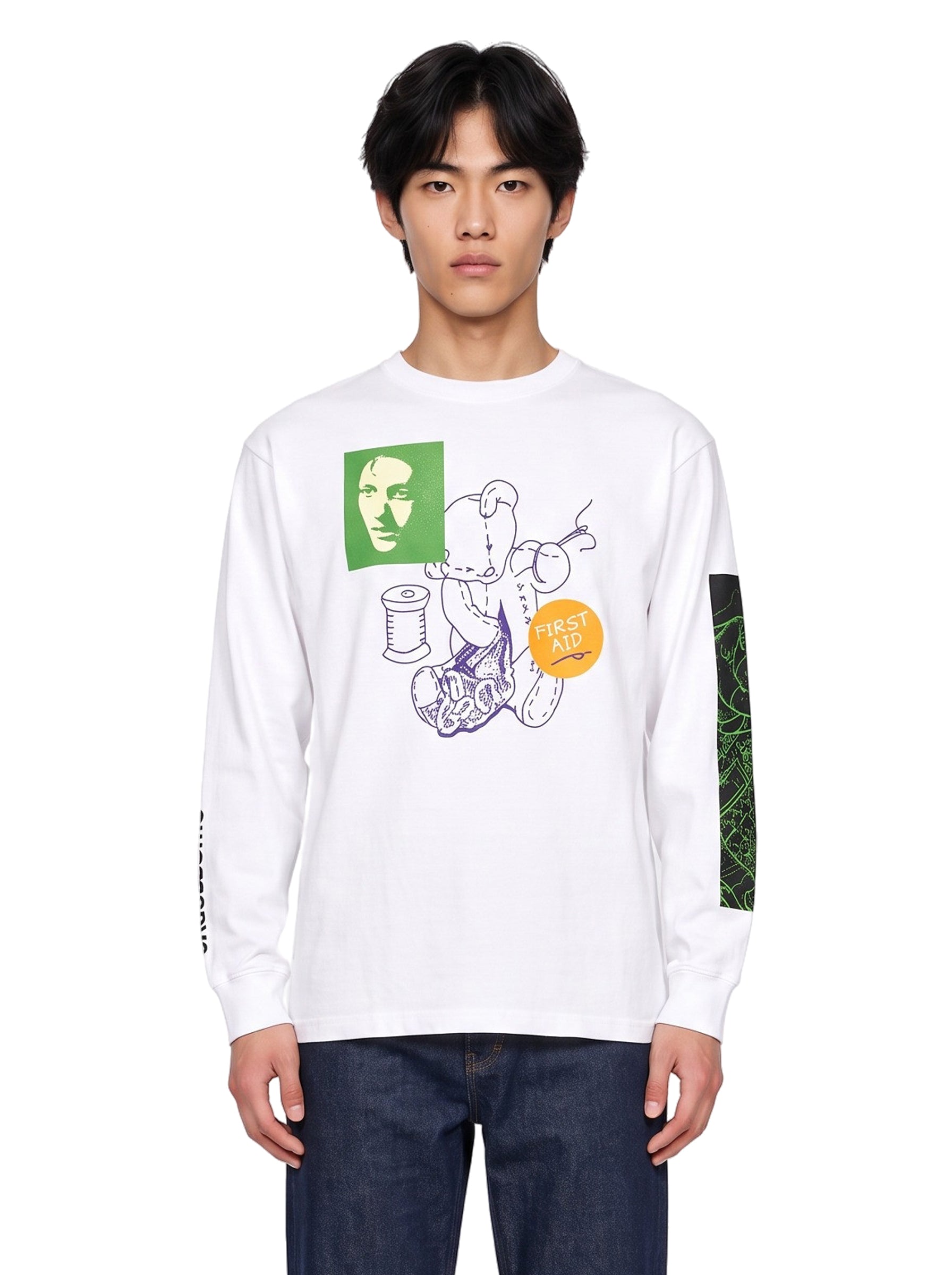 Maglia First Aid Bear in bianco 