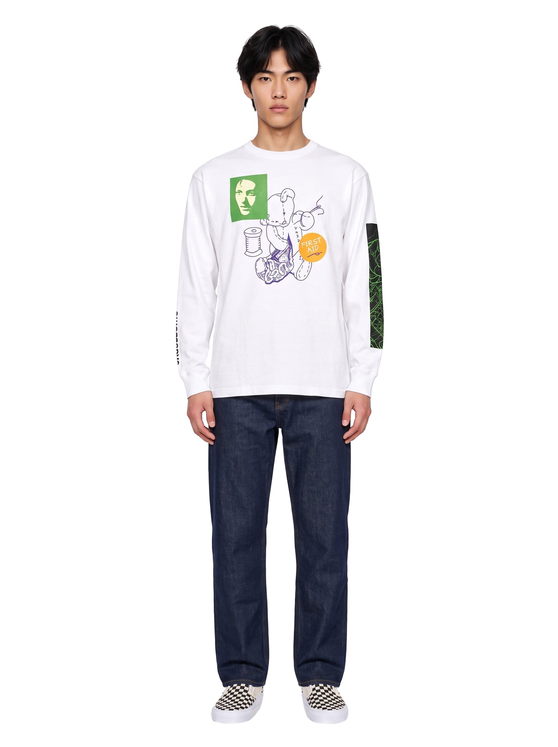 Maglia First Aid Bear in bianco 
