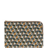 Borsa con stampa grafica all-over in marrone 