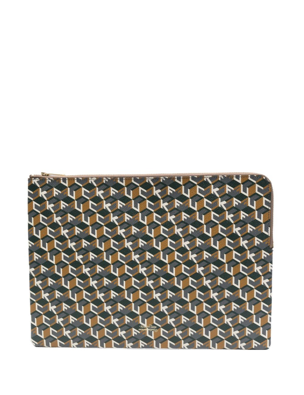 Clutch con stampa multicolore 