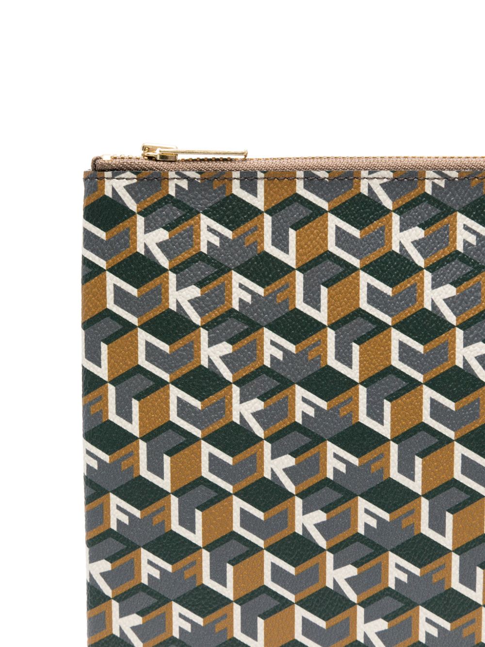 Clutch con stampa multicolore 