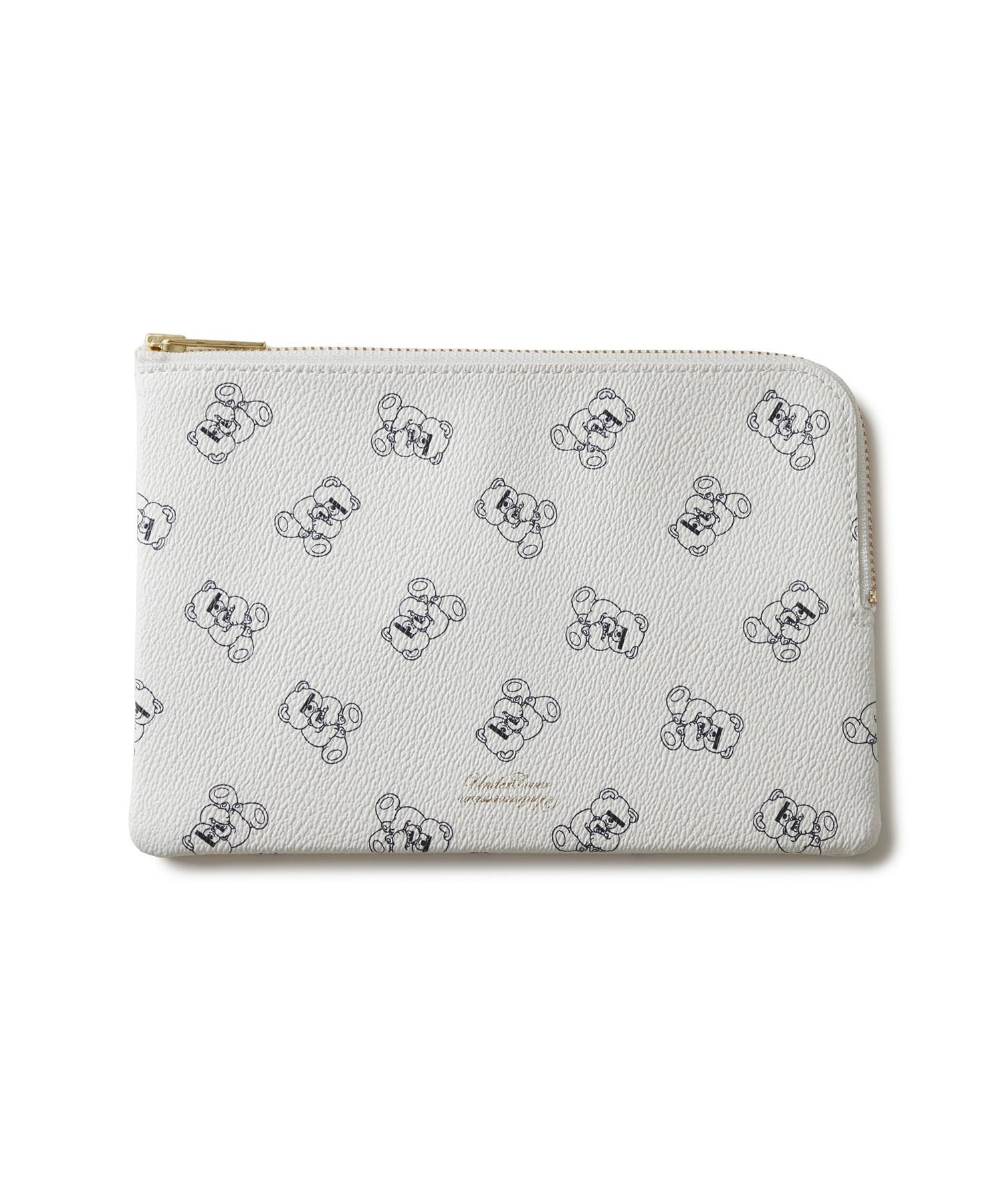 Pouch stampa Teddy in bianco 
