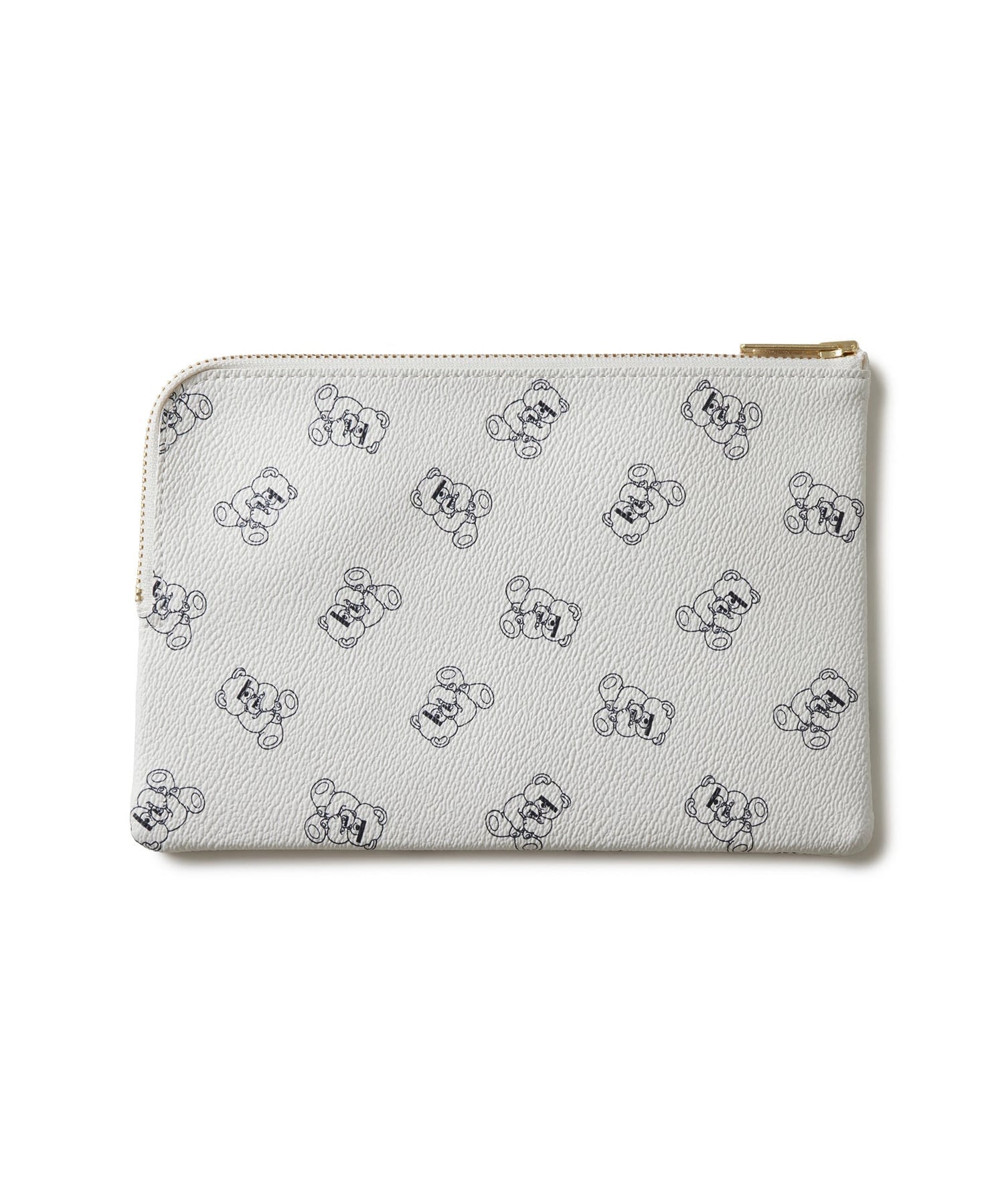 Pouch stampa Teddy in bianco 