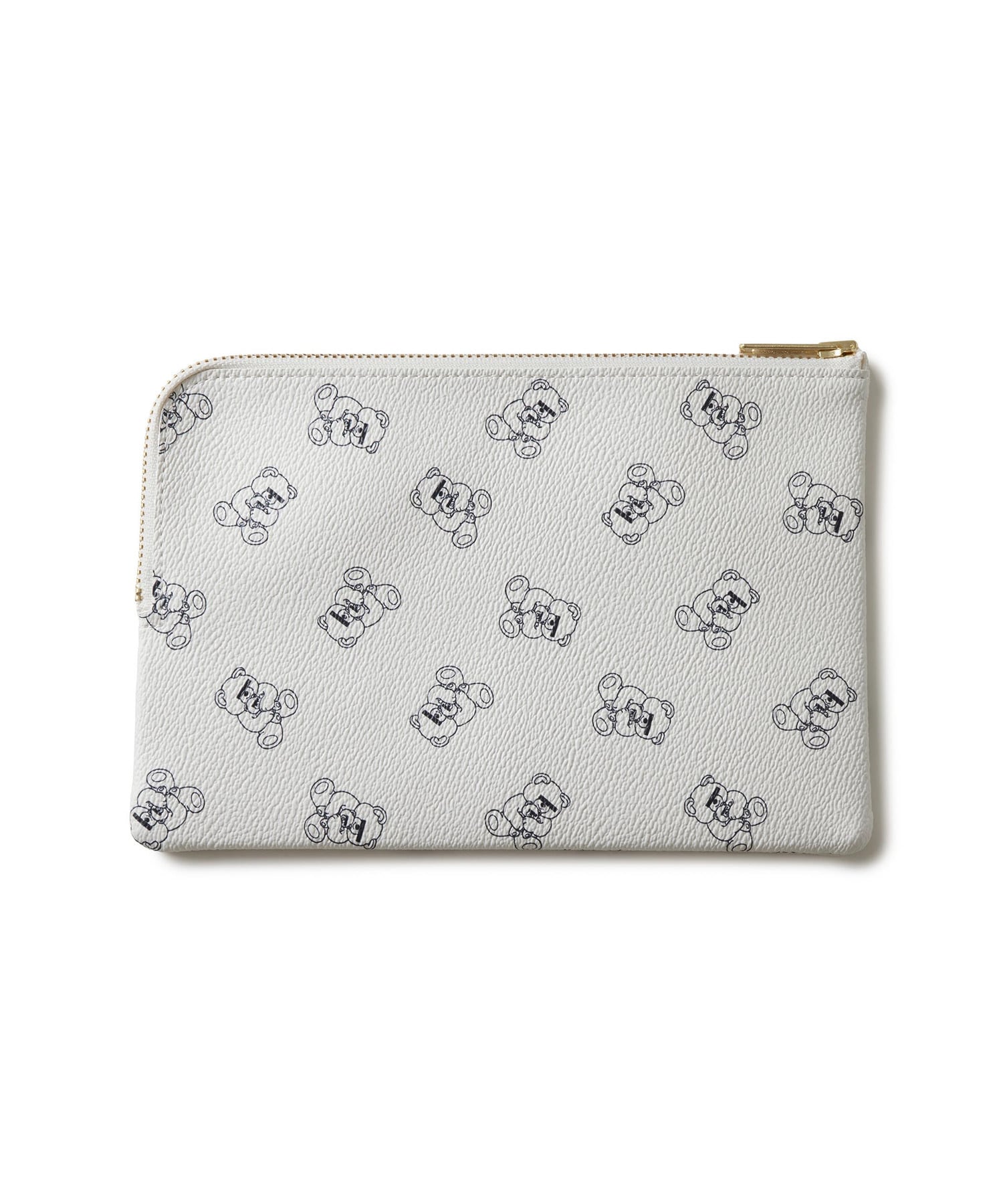 Pouch stampa Teddy in bianco 