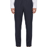Pantaloni con vita elastica in blu 
