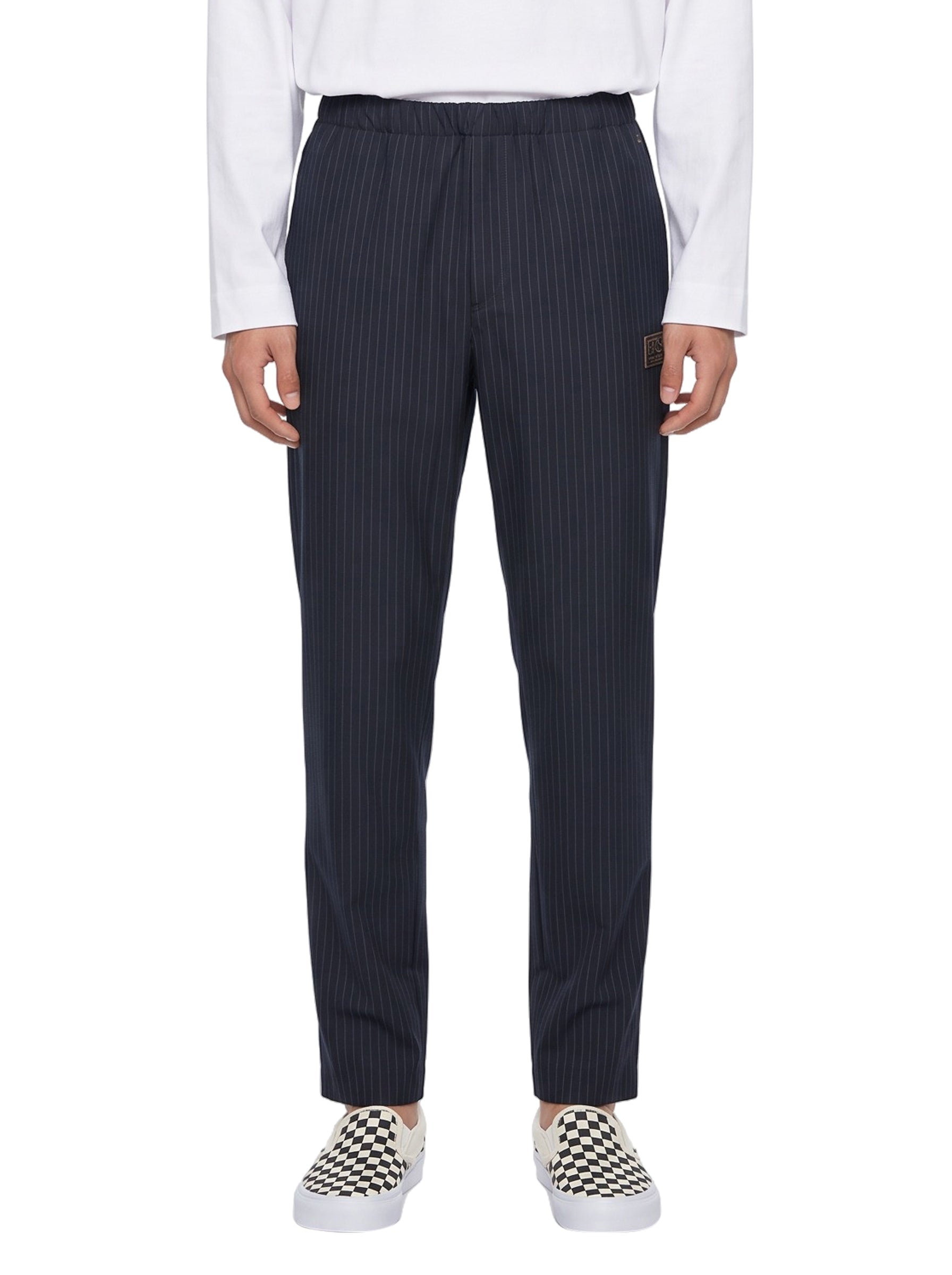 Pantaloni con vita elastica in blu 