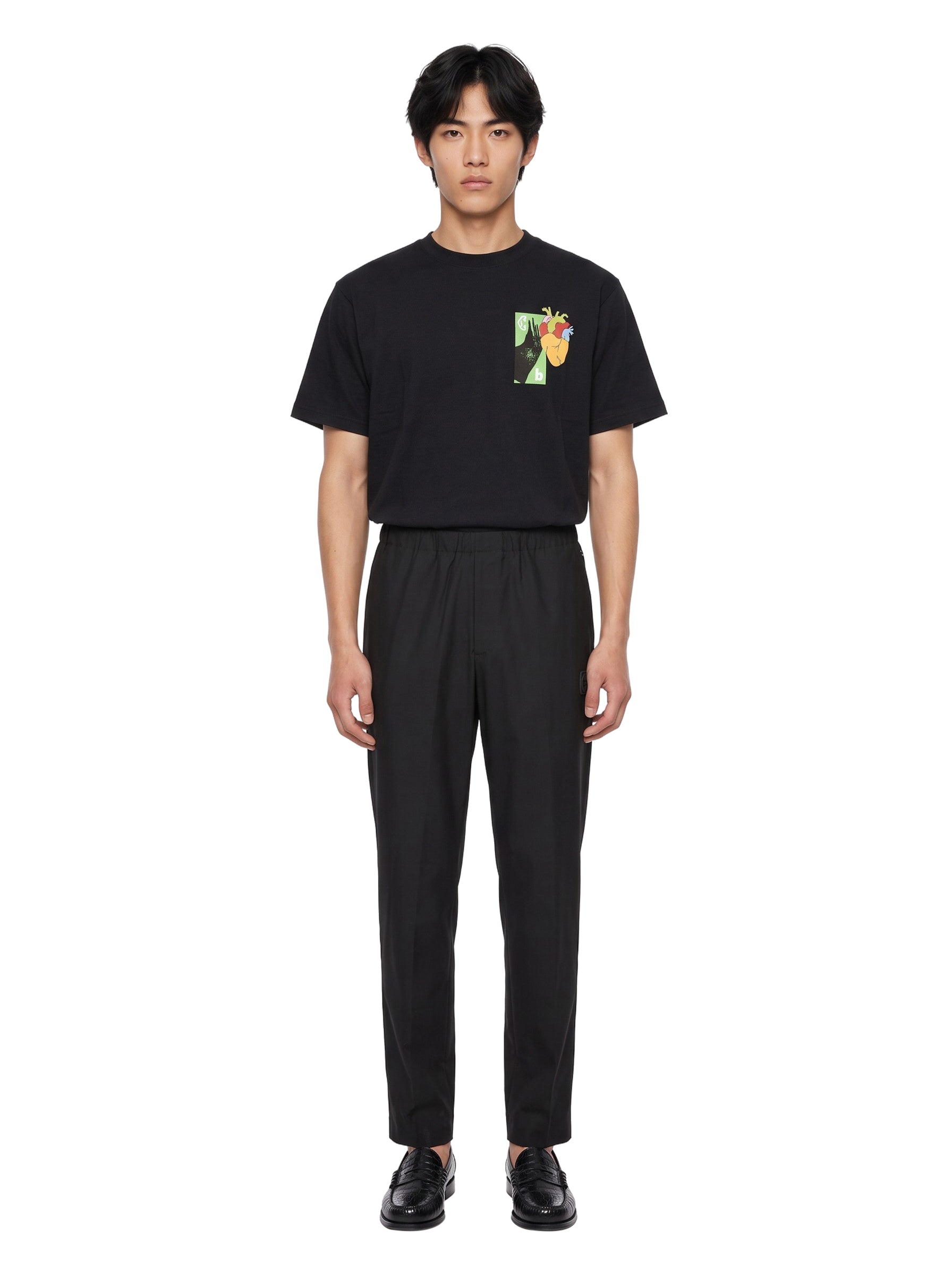 Pantaloni easy in nero 