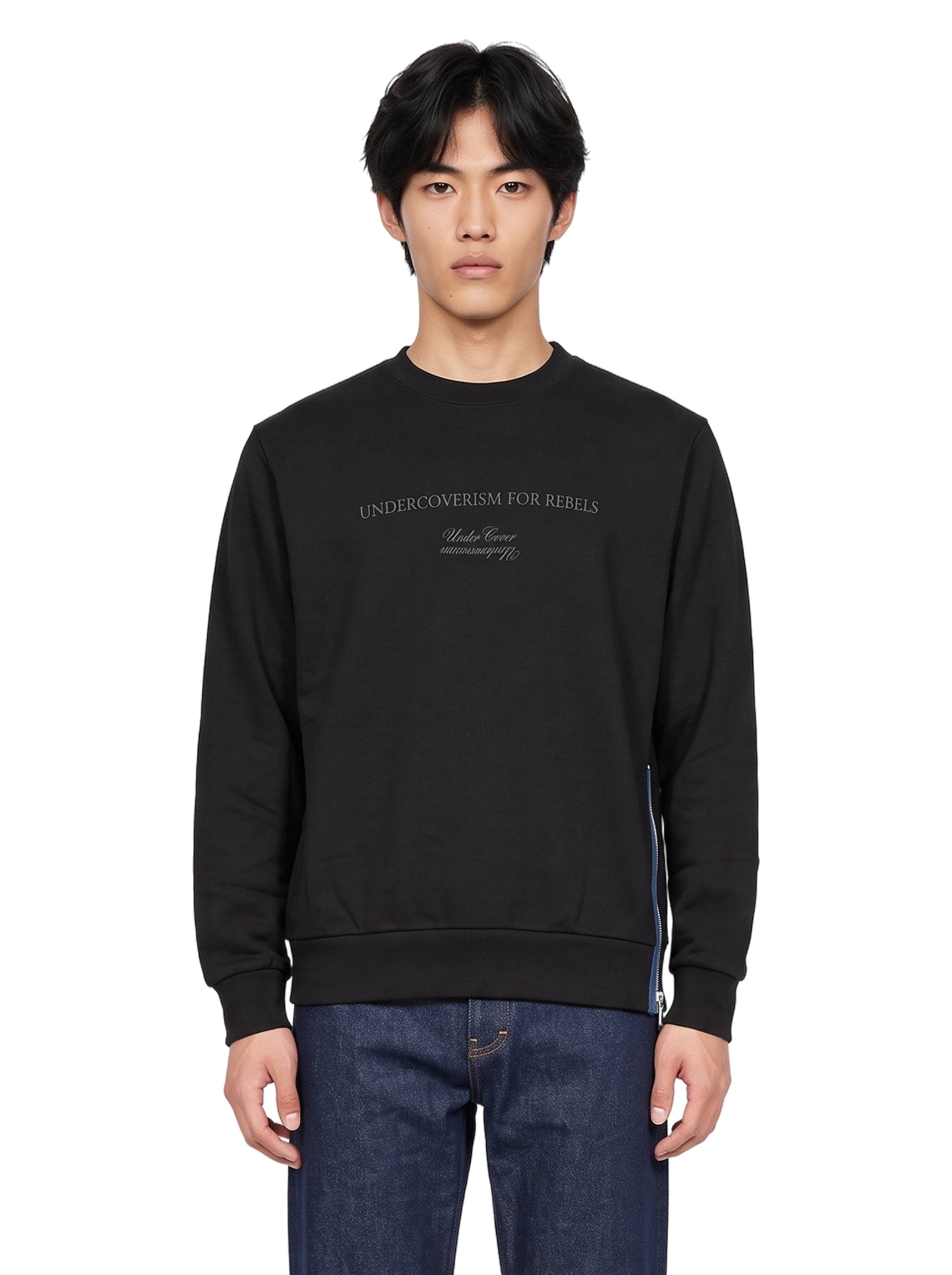 Felpa pullover in nero 
