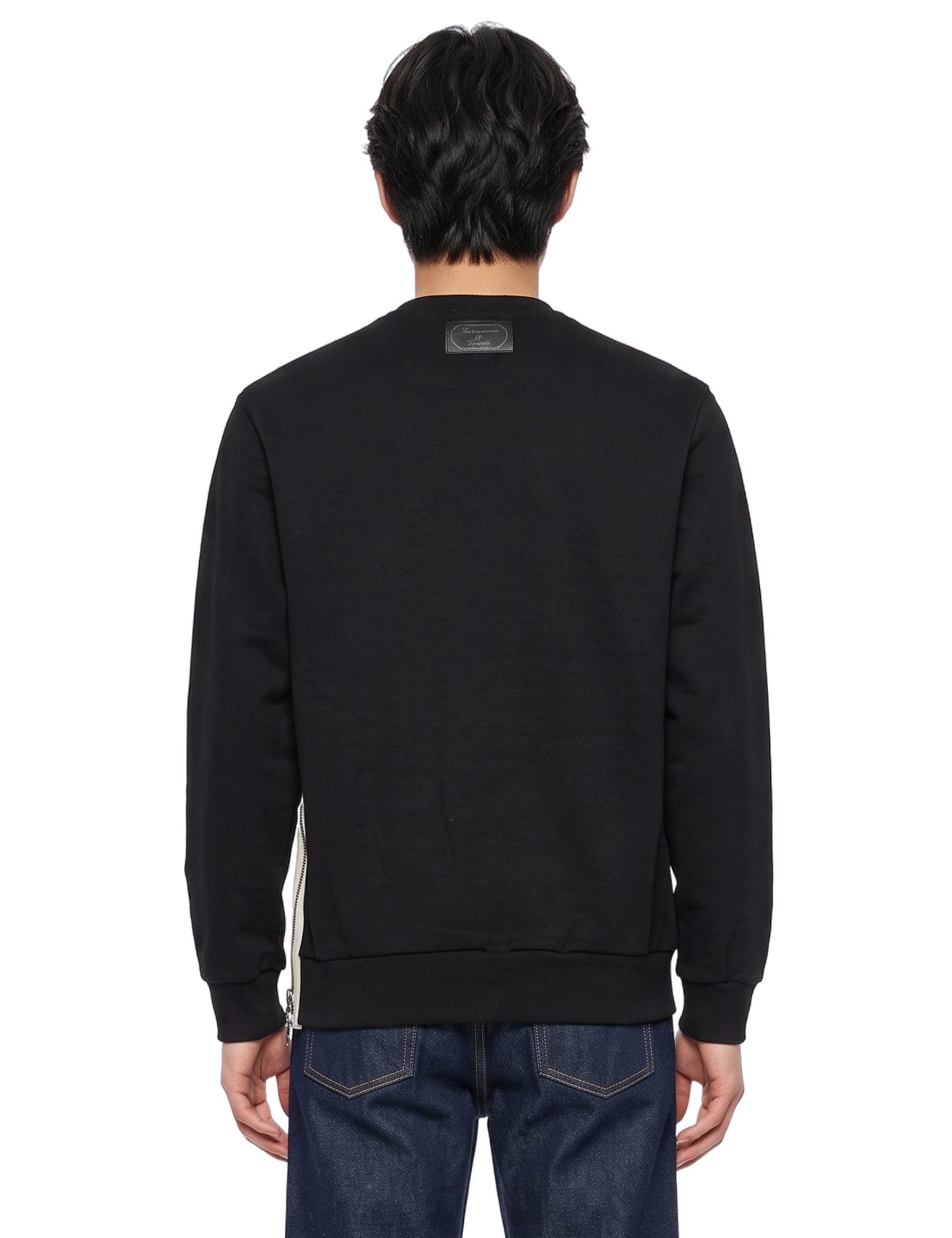 Felpa pullover in nero 