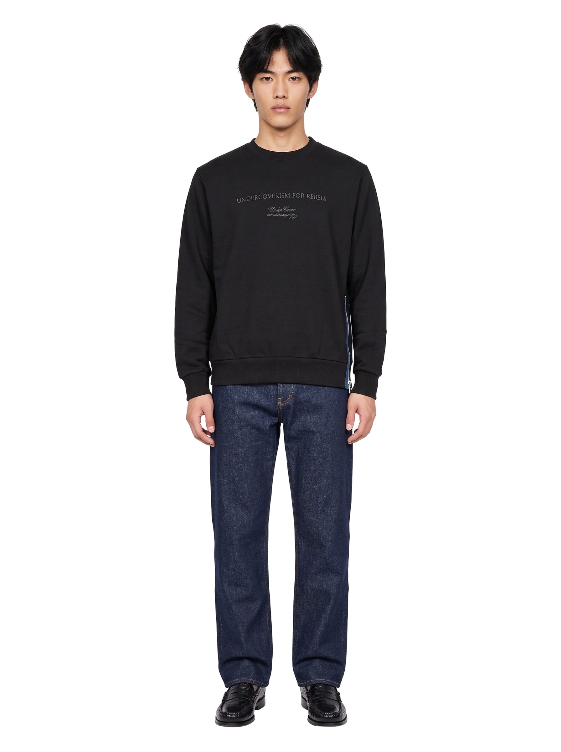 Felpa pullover in nero 