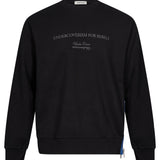 Felpa pullover in nero 