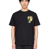 T-shirt con stampa in nero 
