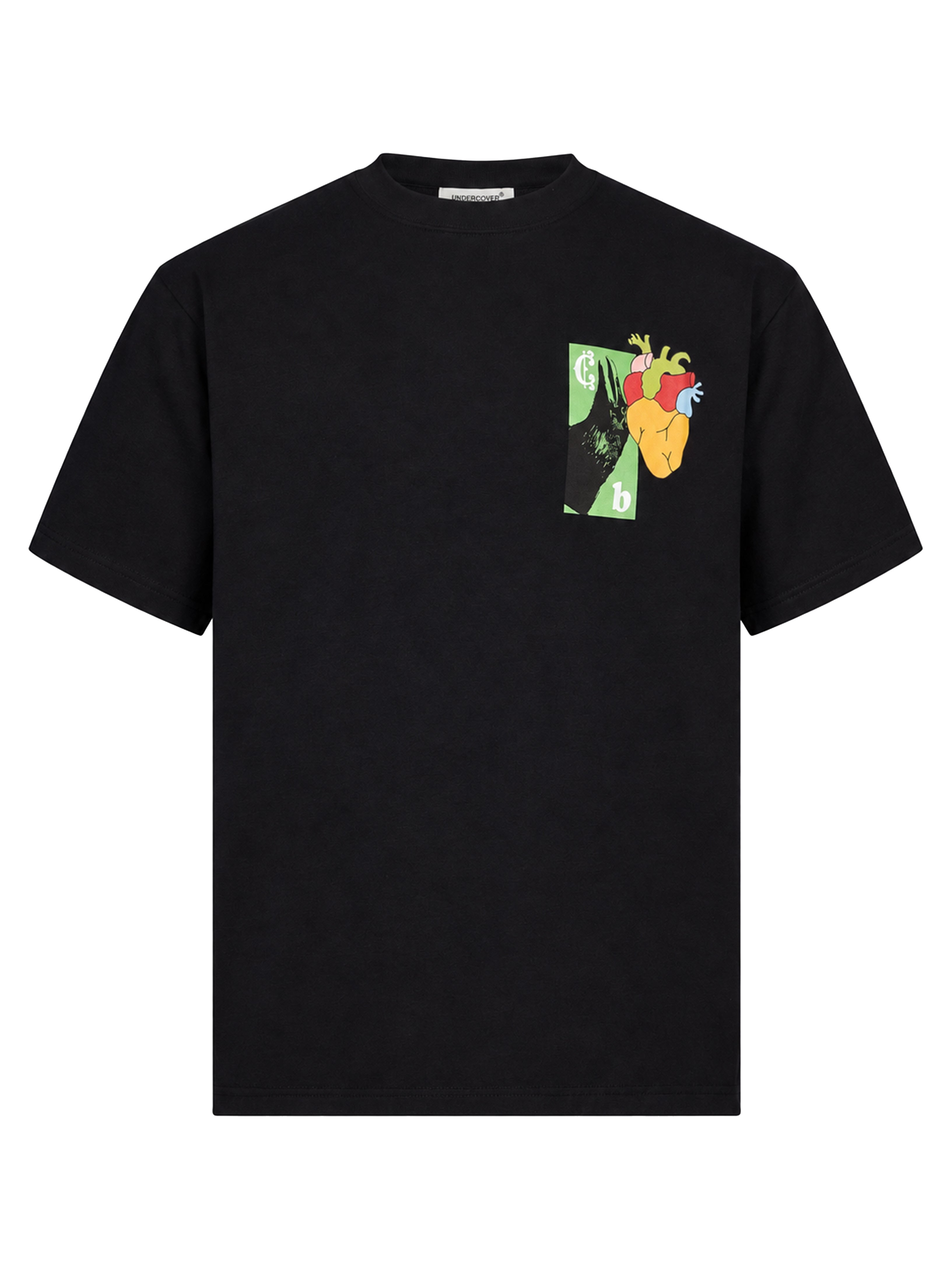 T-shirt con stampa in nero 