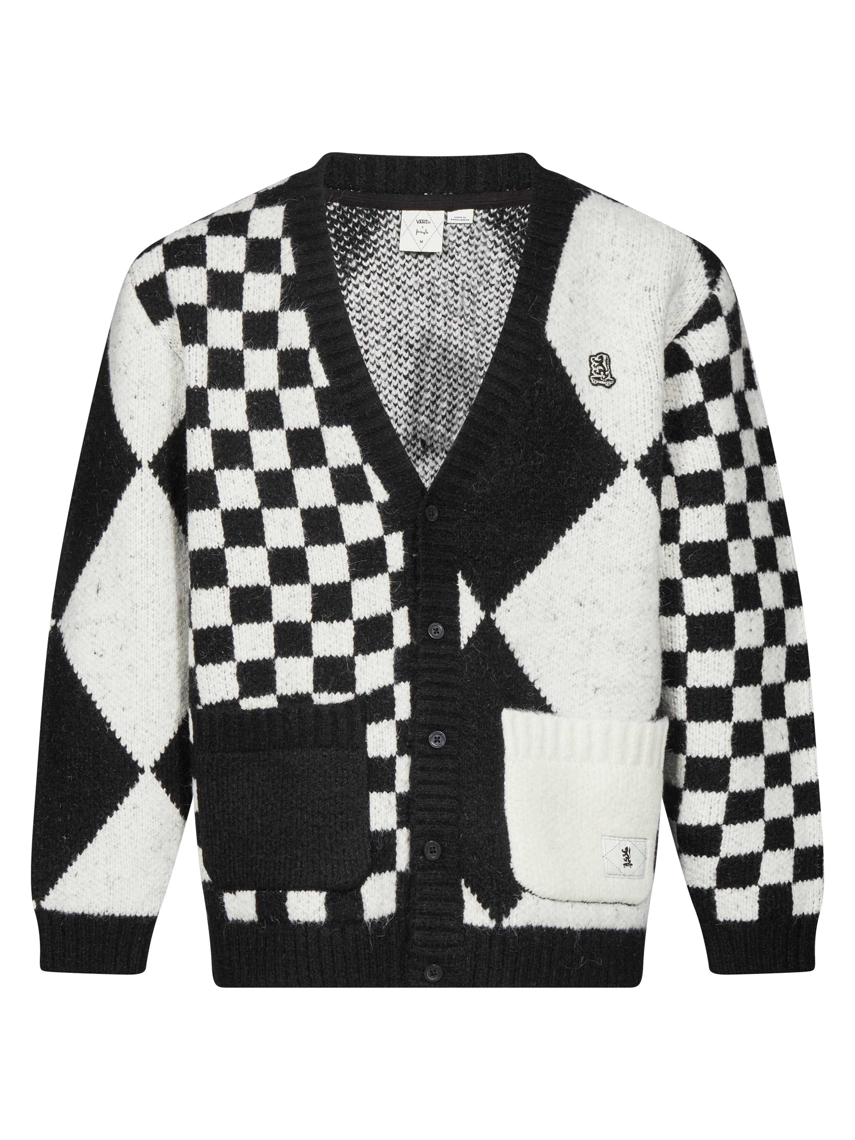 Cardigan a rombi multicolor 