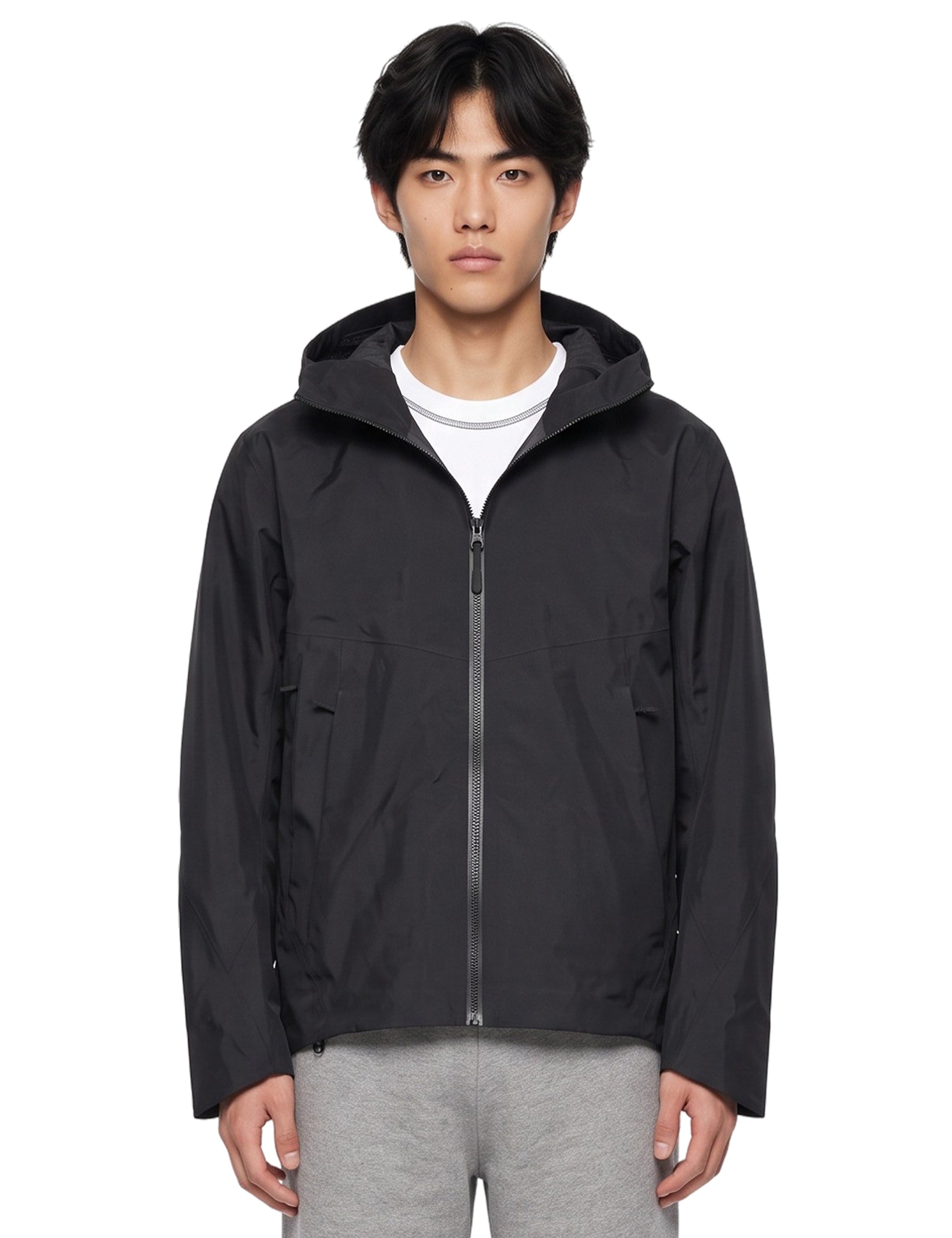 Giacca Arris con zip in grigio 