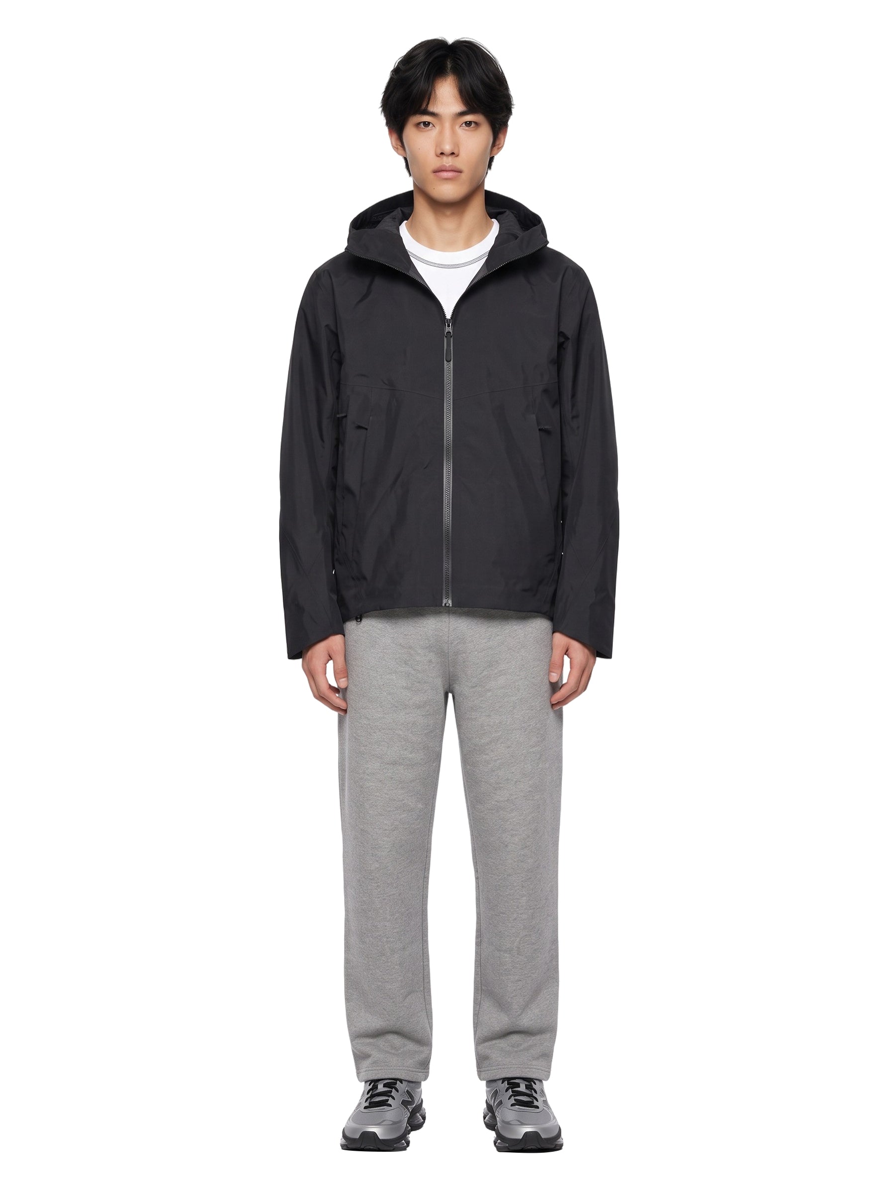 Giacca Arris con zip in grigio 