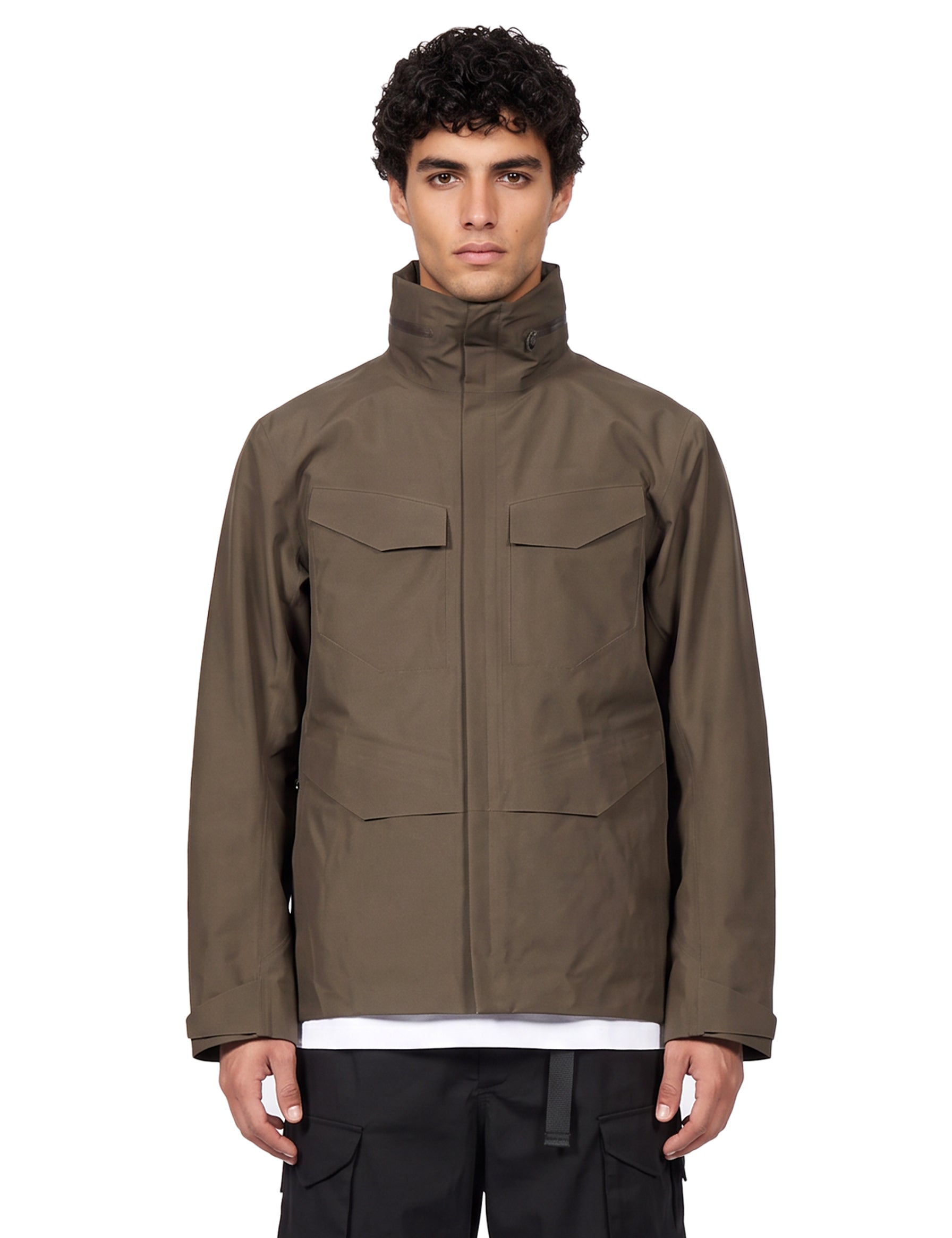 Giubbino Field in marrone taupe 
