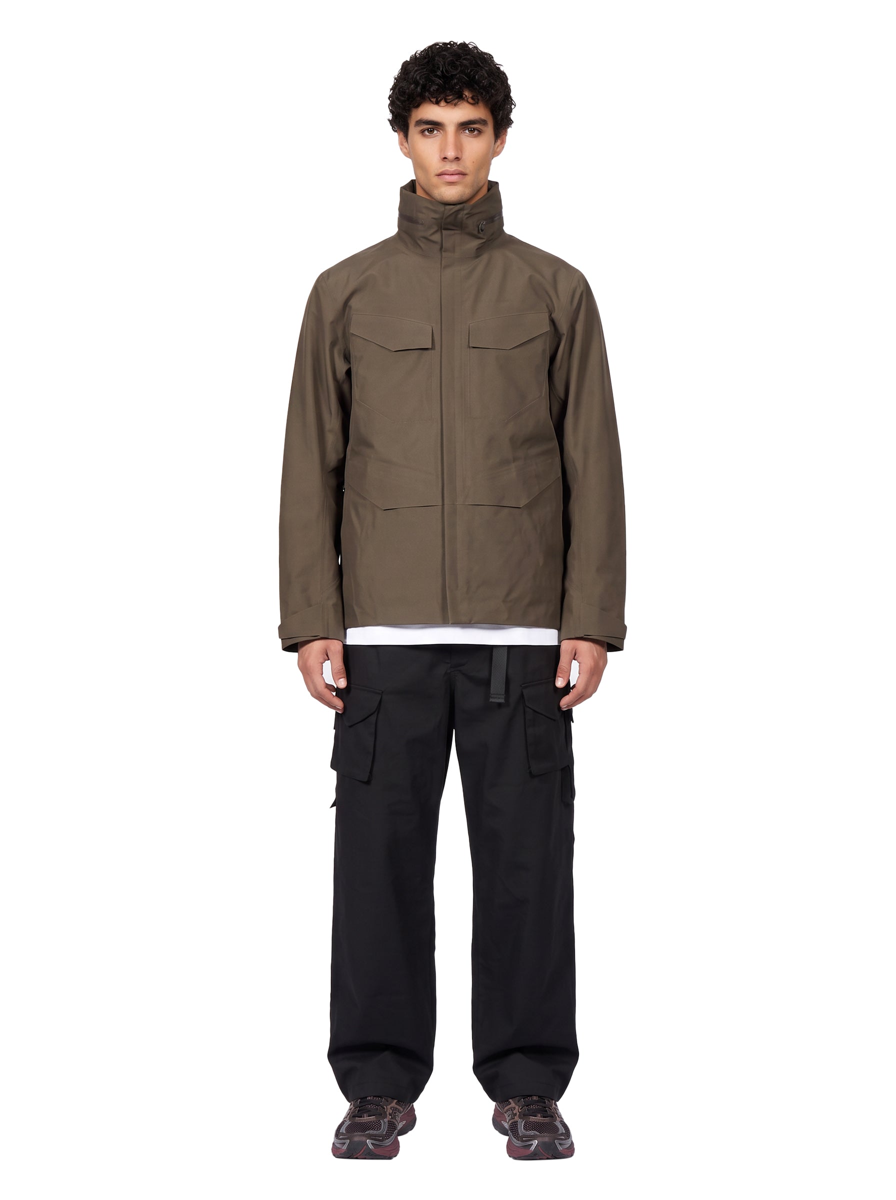 Giubbino Field in marrone taupe 