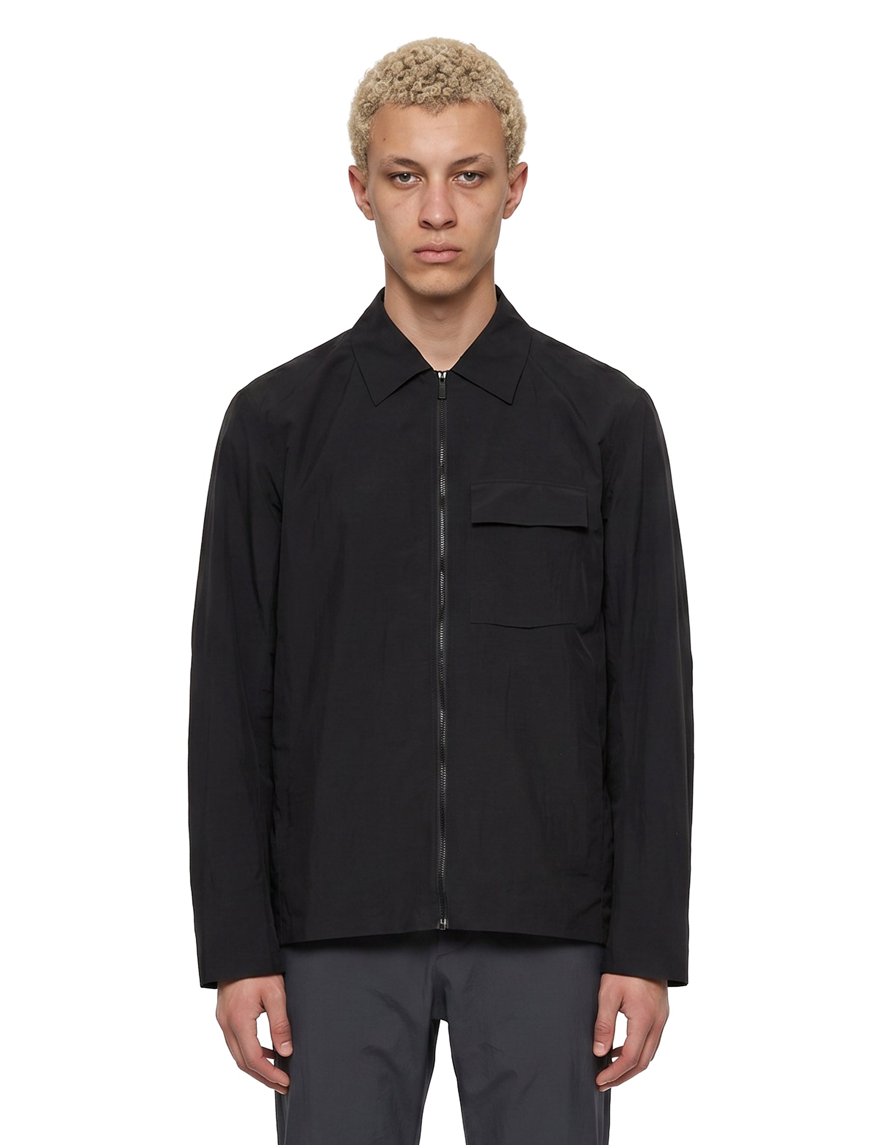 Giacca con zip spfere in nero 