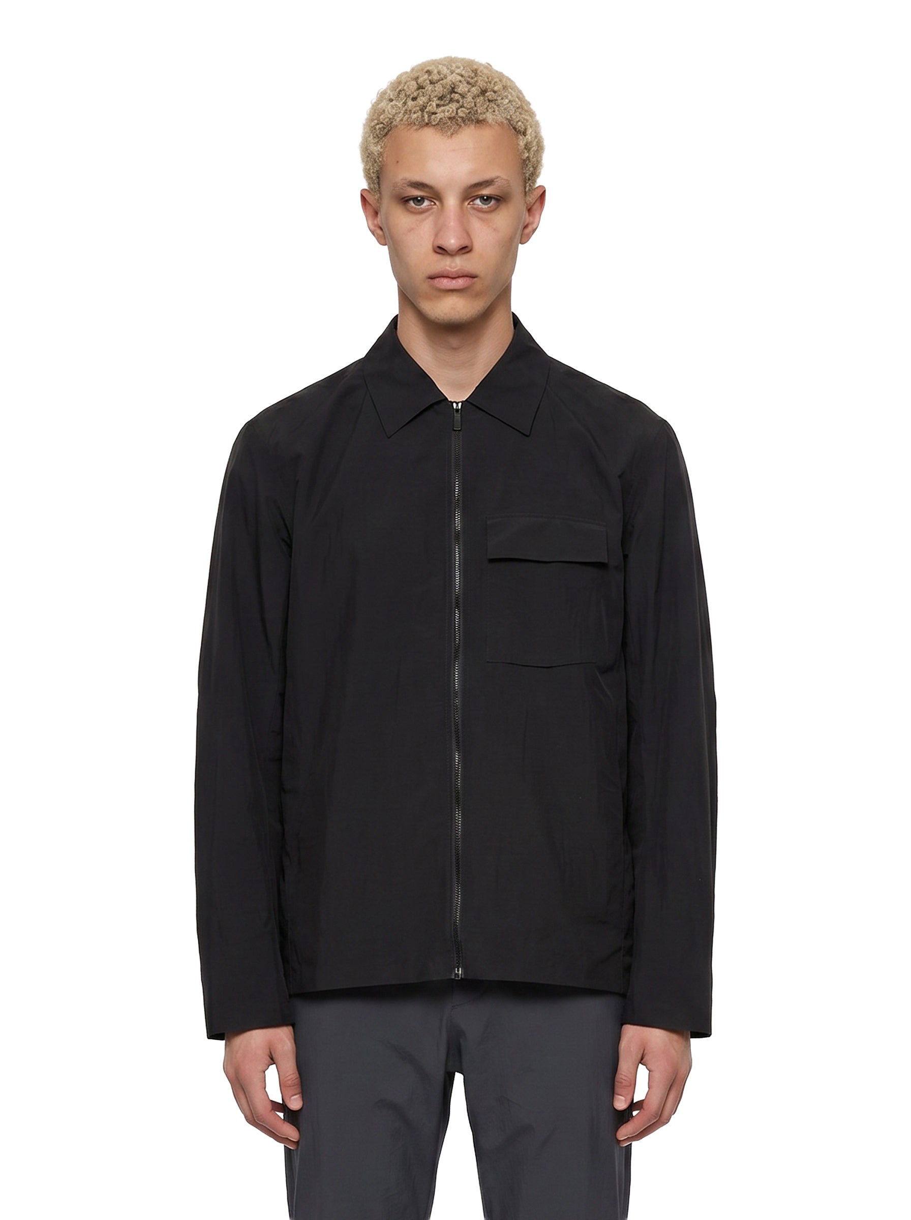 Giacca con zip spfere in nero 