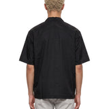 Camicia a maniche corte demlo in nero 