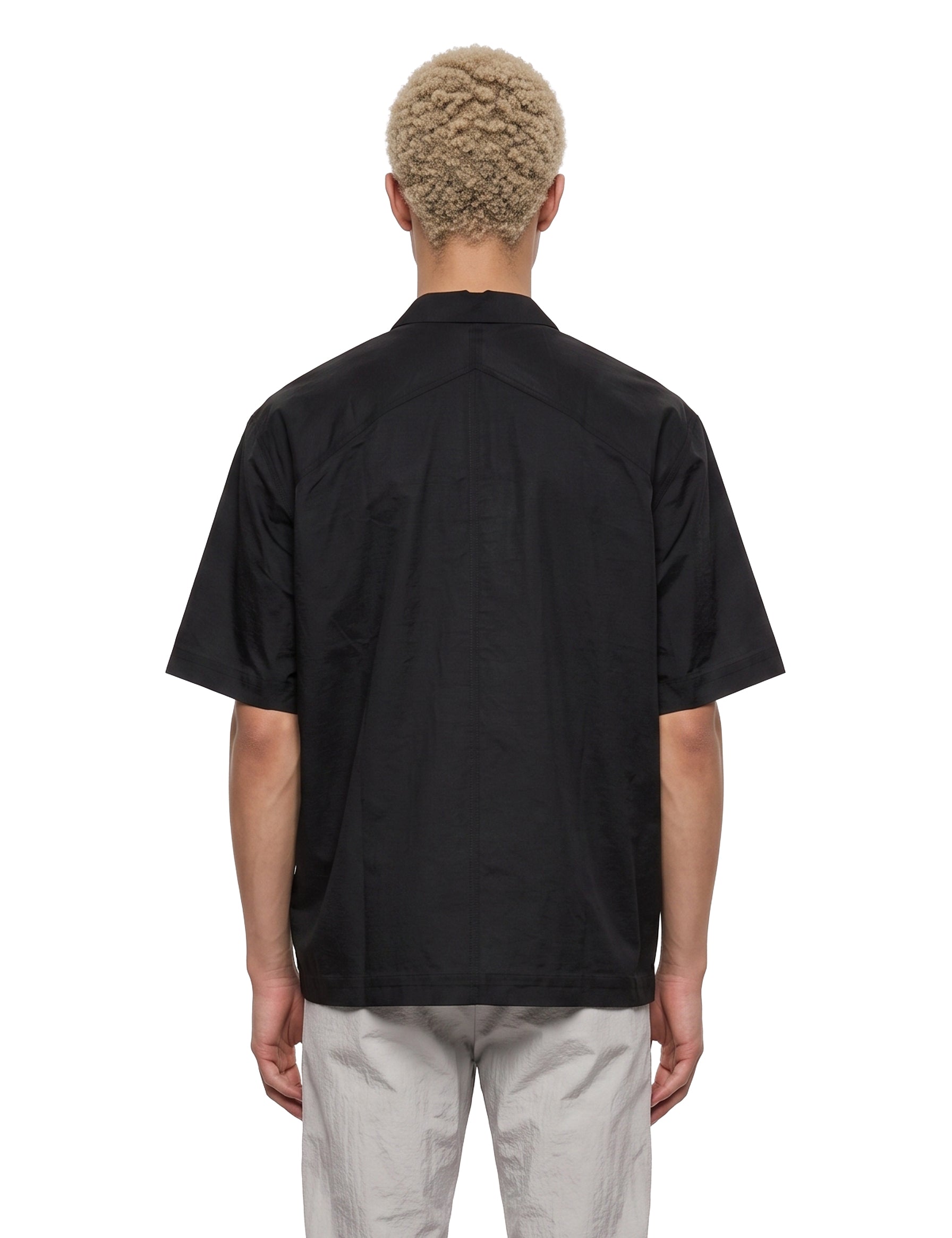 Camicia a maniche corte demlo in nero 