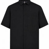 Camicia a maniche corte demlo in nero 